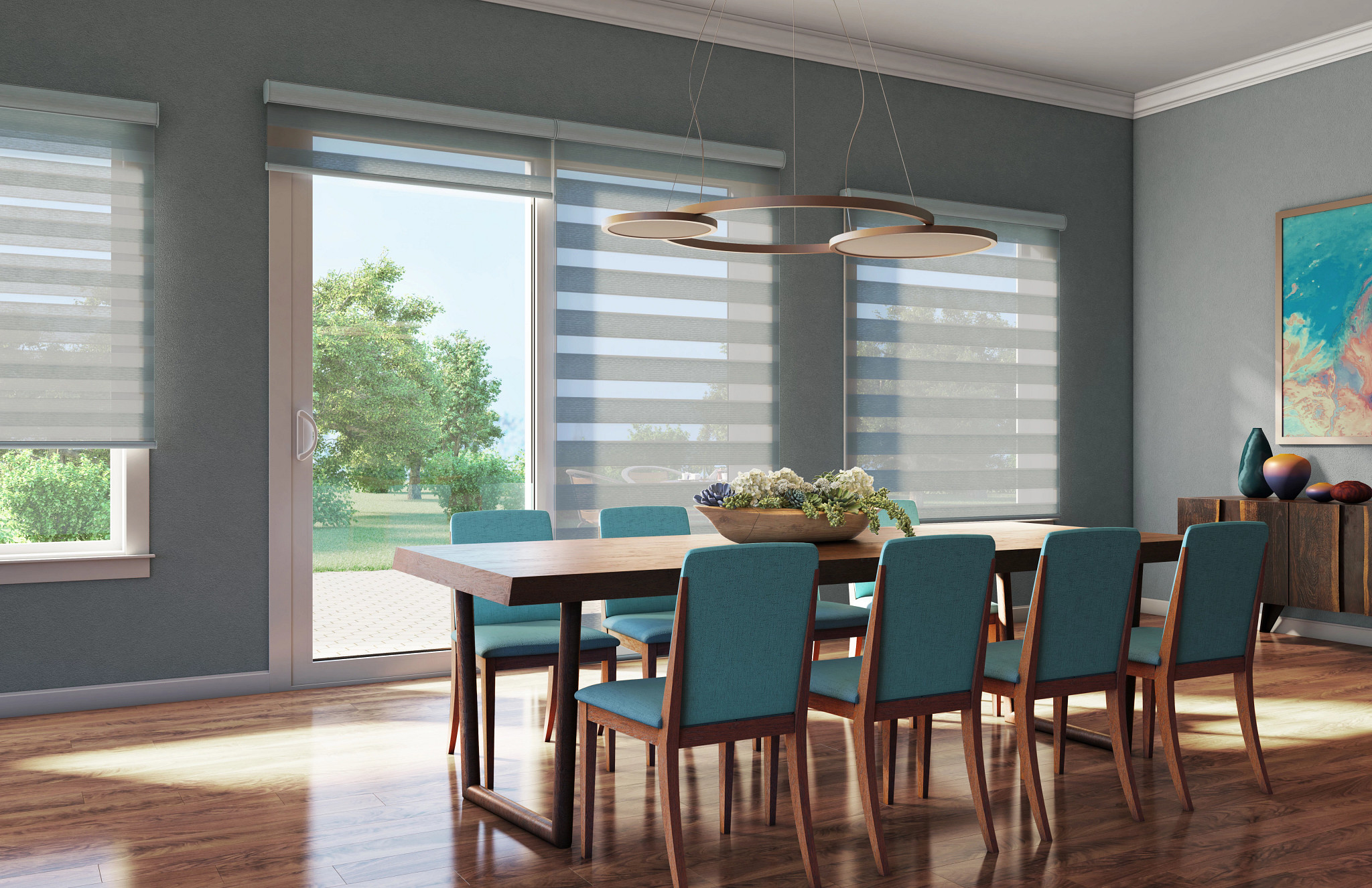 Banded Shades Color
